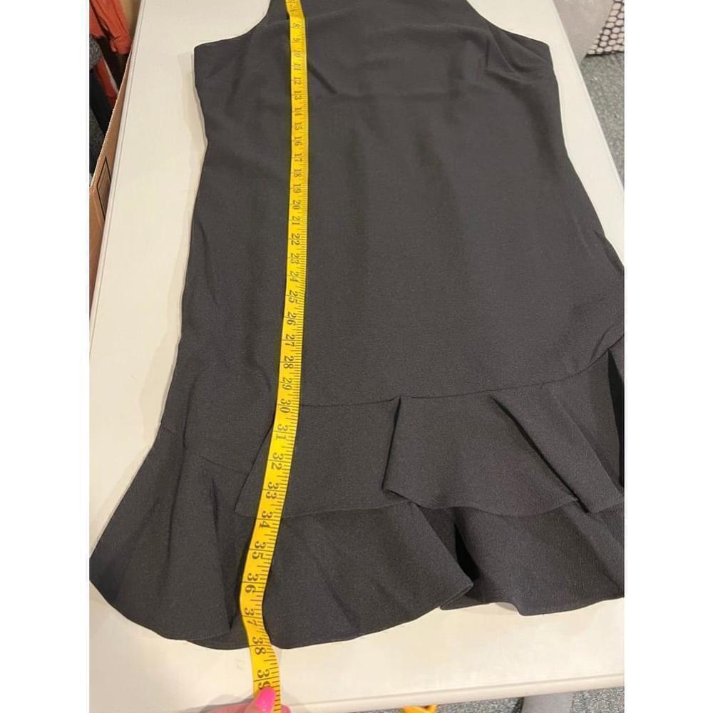 Women's Chelsea28 Black Ruffle Hem Dress Size 14 - Picture 8 of 10